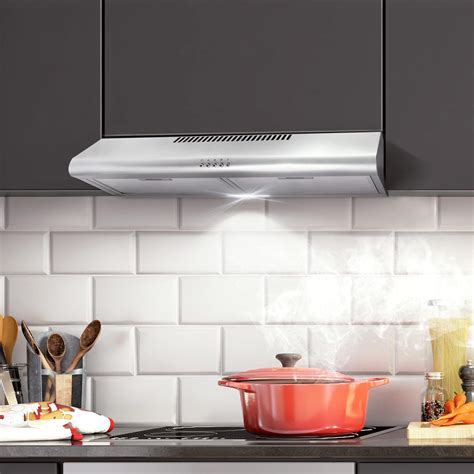 cosmo cos 5mu30 under cabinet range hood in stainless steel|30 inch under cabinet range hood.